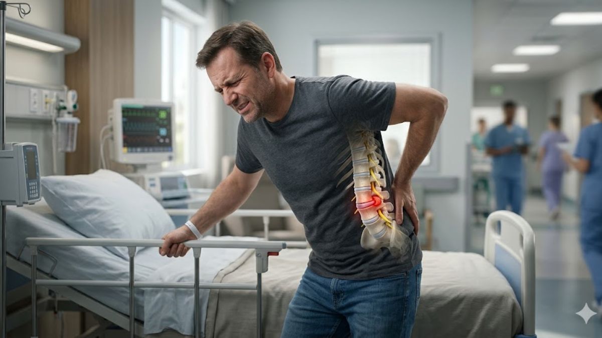 What happens in lumbar disc replacement in Indore